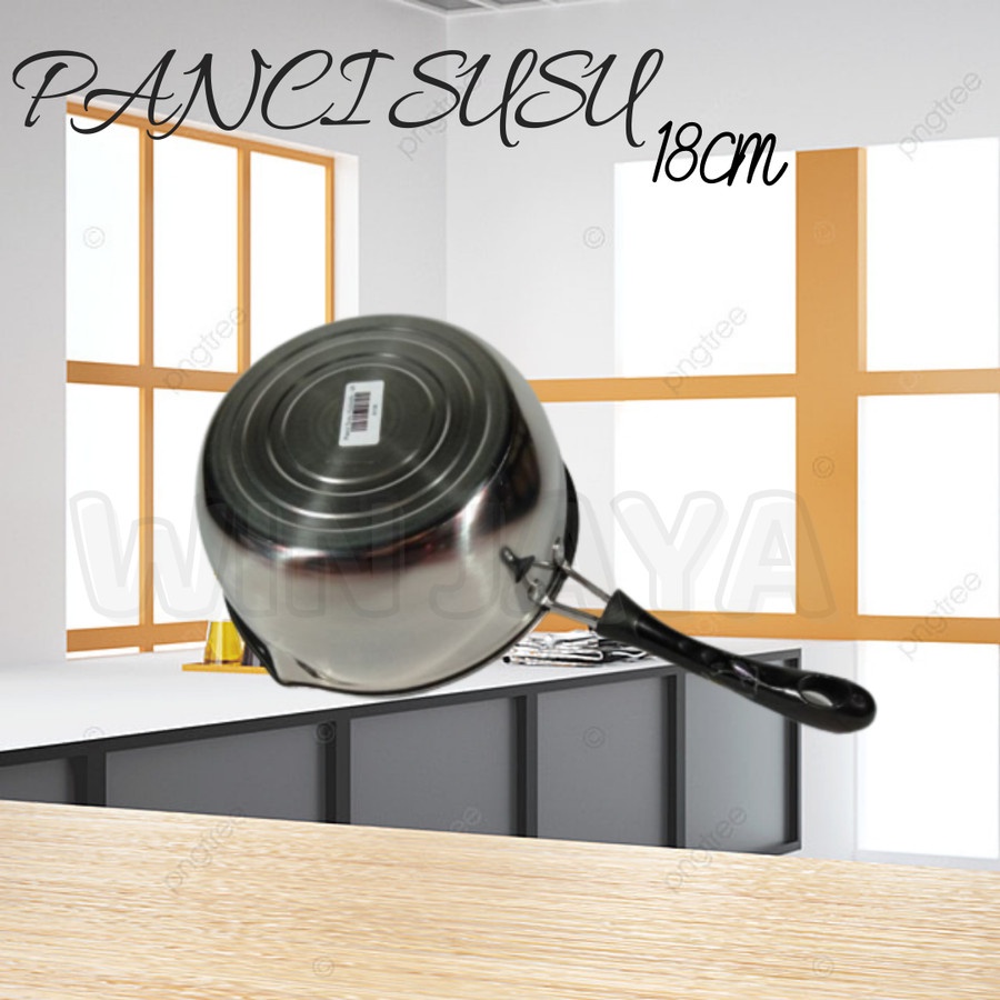 PANCI SUSU MILK POT STAINLESS 18cm SAUCEPAN BOILING PAN MULTIFUNGSI