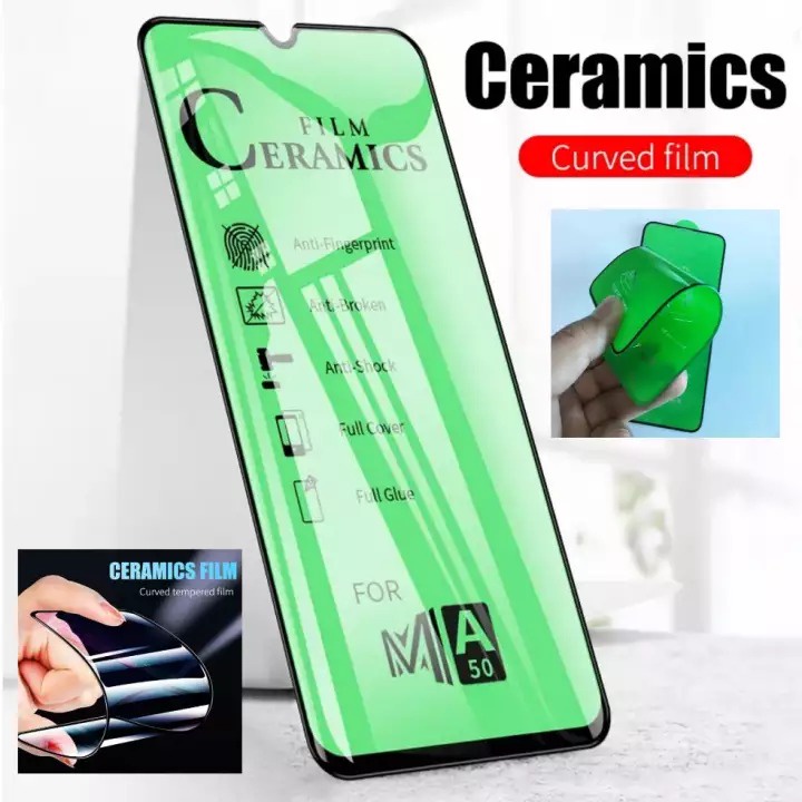 Infinix Hot 10S 6.82 Inchi Tempered Glass Full Layar Bening Anti Blue 10D Ceramic Matte Clear