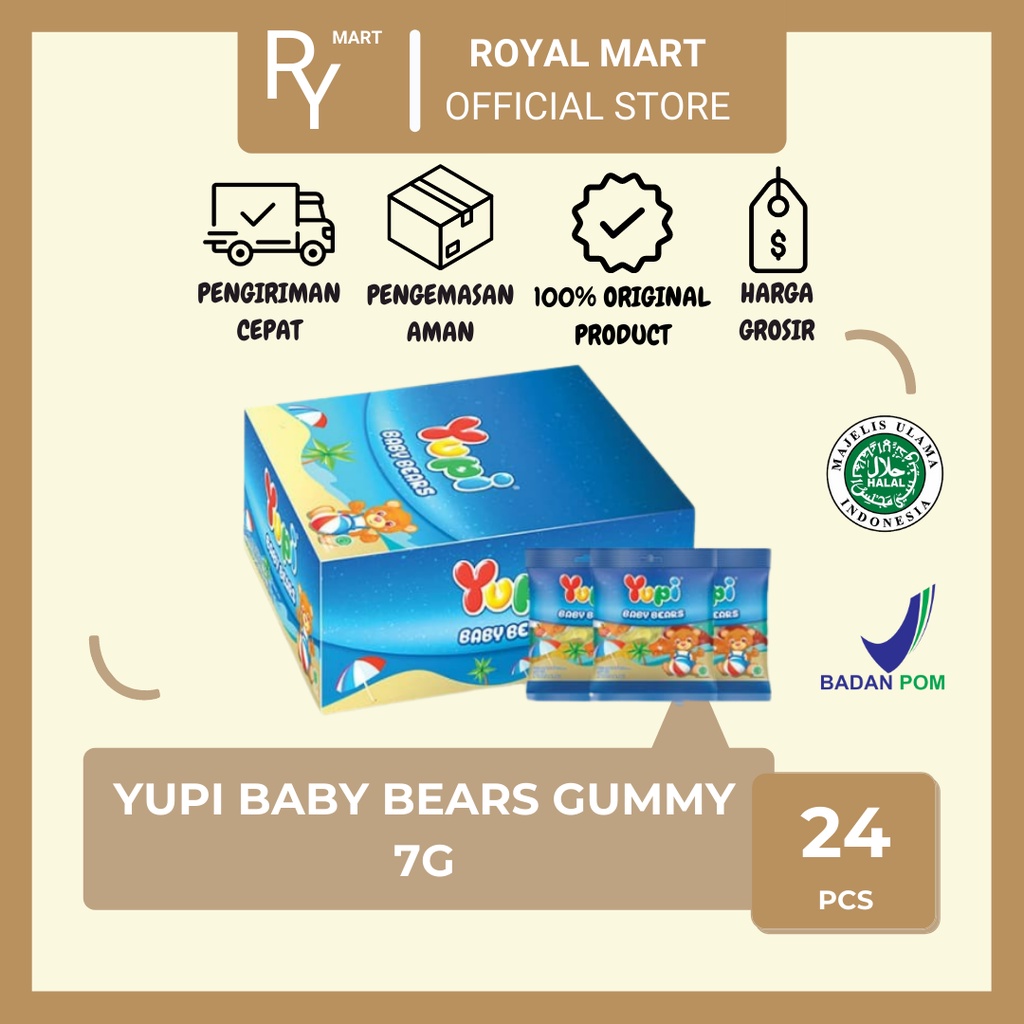 

Permen Yupi Baby Bears Box 24's