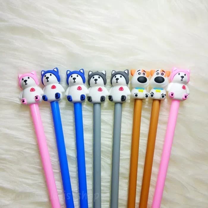 

Pulpen gel Hachiko doggy imut