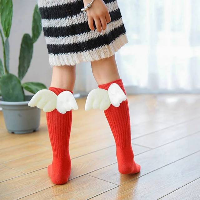 Kaos kaki ~ cute socks angle wings kids (4-10 years)