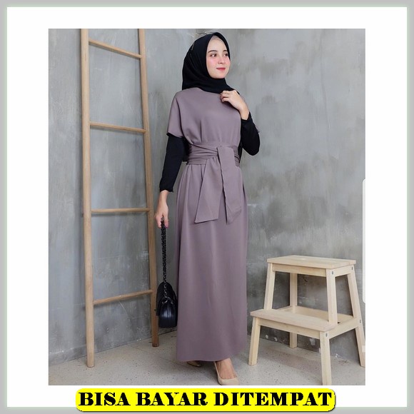 Qd. Set Shakira Dress Gamis Pesta Modern Gamis Tulle Rompi Dress Rompi Gamis Set Outer Inner Gamis K