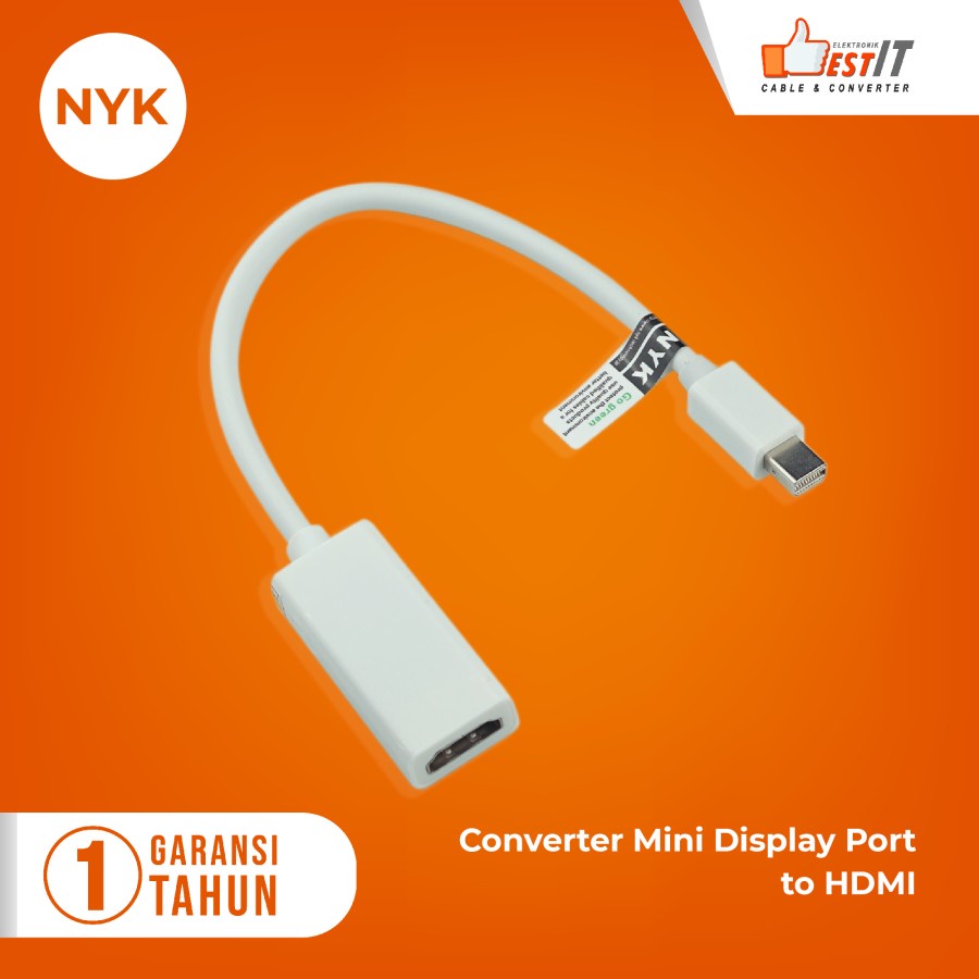 Kabel Mini Display Port to HDMI / Mini DP to HDMI Female Converter NYK