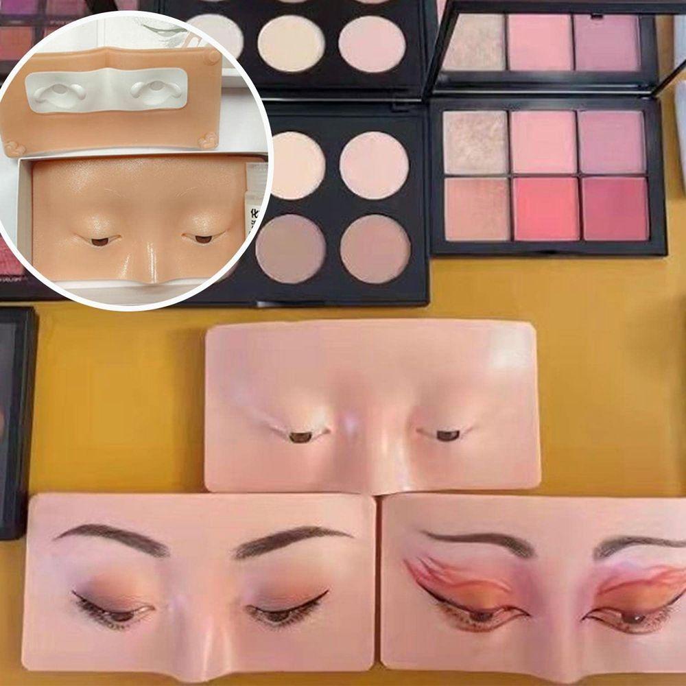 R-flower Hadiah Alat Bantu Sempurna Untuk Artis Bulu Mata Pemula Melukis Latihan Makeup Skin Lash View Eyelids Dengan Brush Eyeshadow Berlatih Makeup Papan Wajah