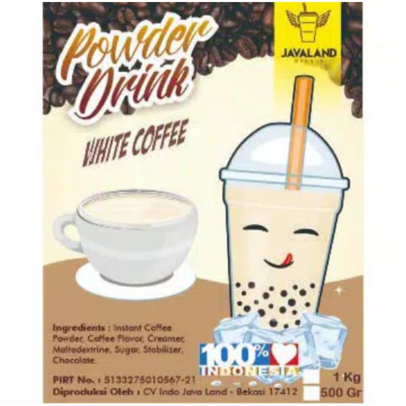 bubuk minuman white coffe 1 kg