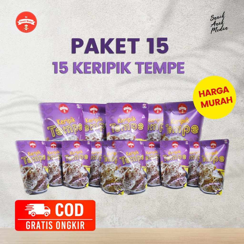 

Paket 15 Keripik Tempe