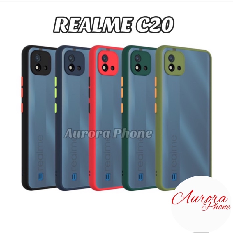 Realme C20 Frosted Camera Protection Casing Realme C20 / Soft Case Realme C20 Frosted Camera / Realm