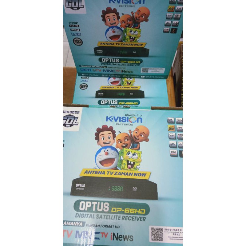 Receiver NEW OPTUS 66HD GARANSI RESMI