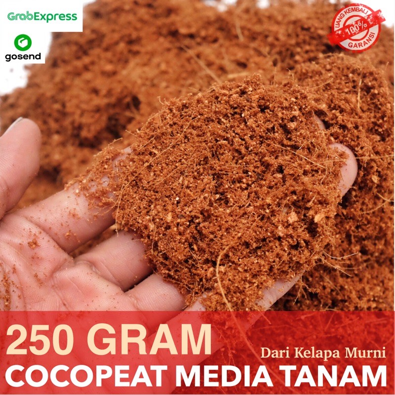 Kokopit Serbu Sabut Kelapa 250 Gram Coco Peat Premium Media Tanam - Serbuk Kelapa Cocopeat - Kokopit Hidroponik