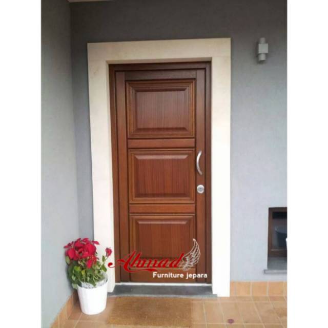 Pintu kusen rumah kayu jati perhutani