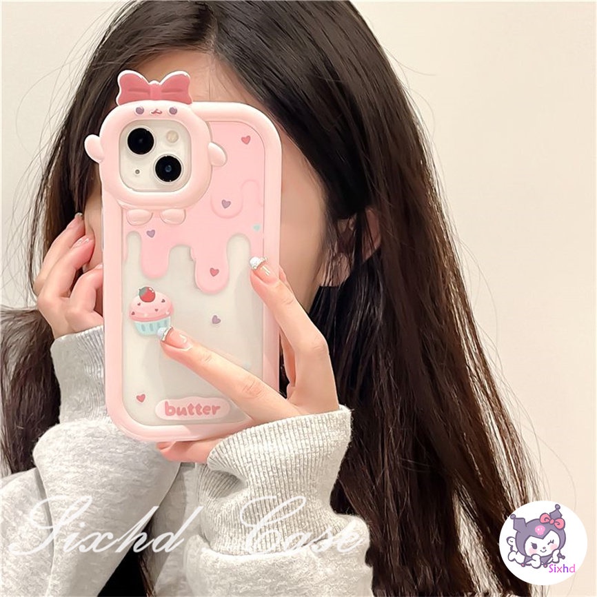 Compatible For iPhone 14 13 12 11 Pro Max SE 2020 X Xr Xs Max 8 7 Plus 3D Small Monster Phone Casing  Ice Cream Candy Phone Case Camera Protector Phone Soft Cover