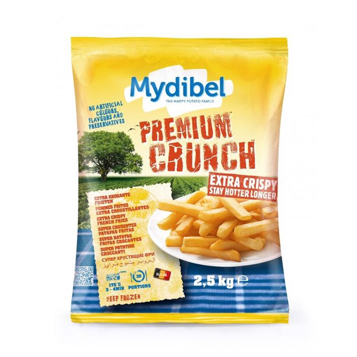 MYDIBEL PREMIUM CRUNCH 2.5 KG / KENTANG GORENG / FRENCH FRIES