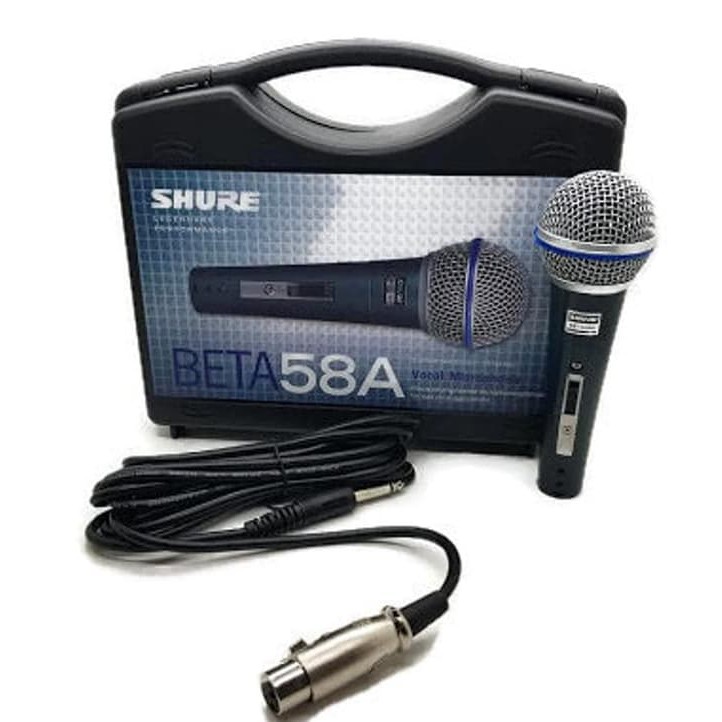 Shure Microphone Shure BETA 58 A koper tanpa swit on of suara mantap