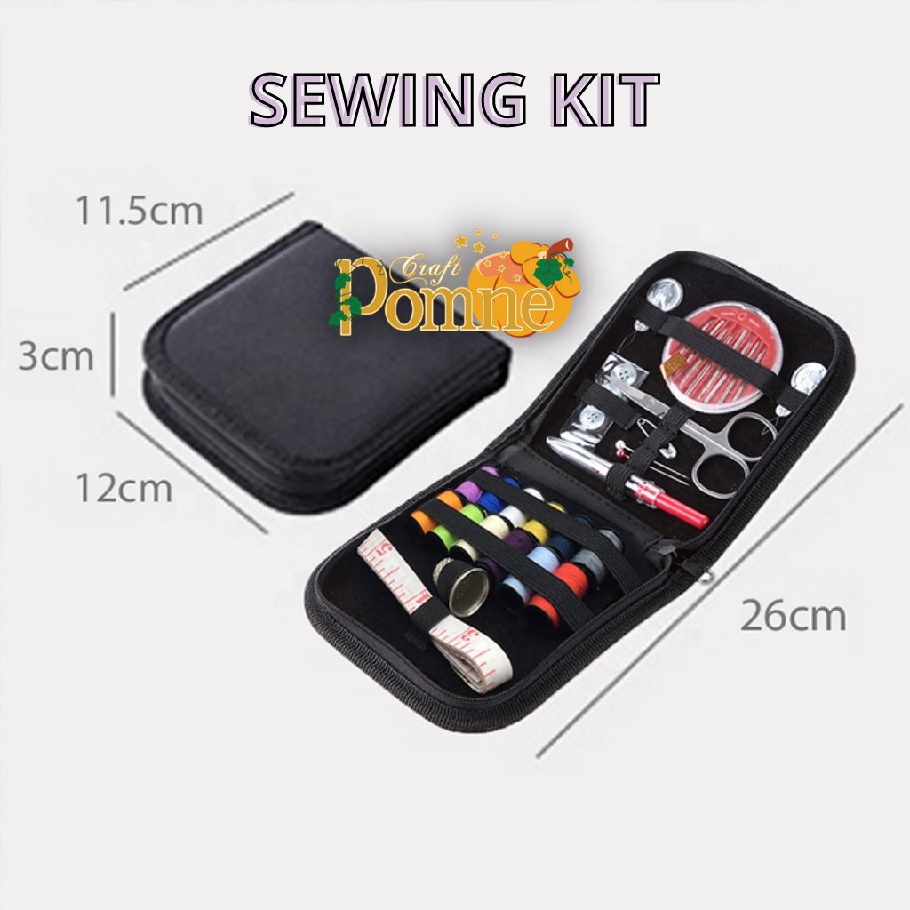 SEWING KIT PORTABLE MULTIFUNCTIONAL Sewing Unit / Alat Jahit Set / Peralatan Jahit LENGKAP