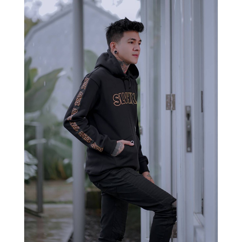 Sweater Hoodie Salviohexia Gold Sweater Pria Slvhx Plat