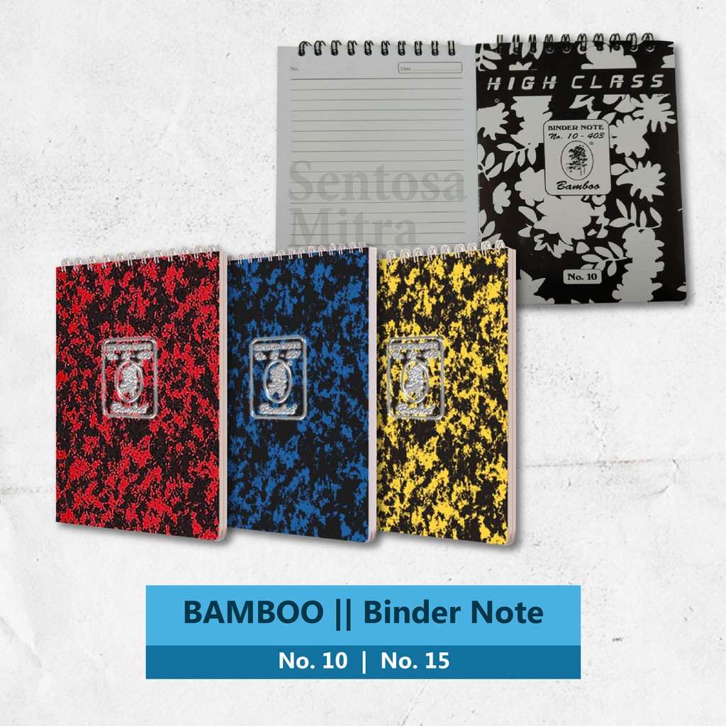 

Bamboo Binder Note No. 10 & 15 Kecil & Besar