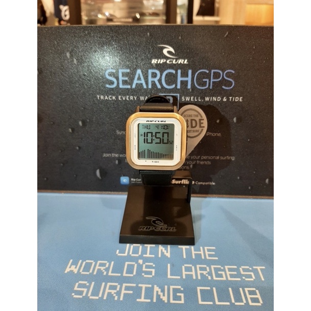 Jam tangan rip curl next tide digital gold white