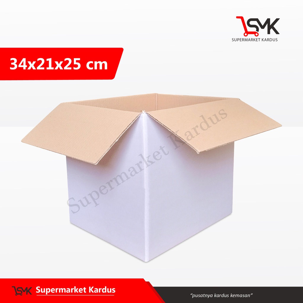 

Box 34x21x25 cm (KARIMA 2) Karton/kardus/paking/Kemasan/BoxNormal/normal/amdk/oleh-oleh/hampers/tinggi25