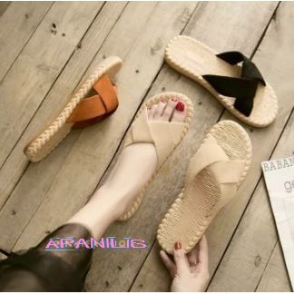Sandal wanita etnik suede | Sandal Suede Etnik | Sandal Etnik Wanita Suede Silang