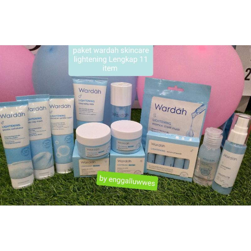 Jual PAKET SKINCARE WARDAH LIGHTENING SERIES LENGKAP 11ITEM | Shopee
