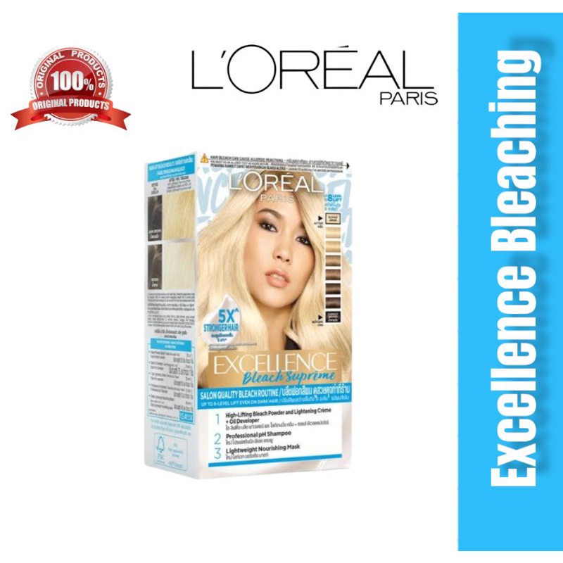 Loreal Paris Excellence Bleach/Bleaching Loreal Excellence/Bleaching Tampa Rambut rusak