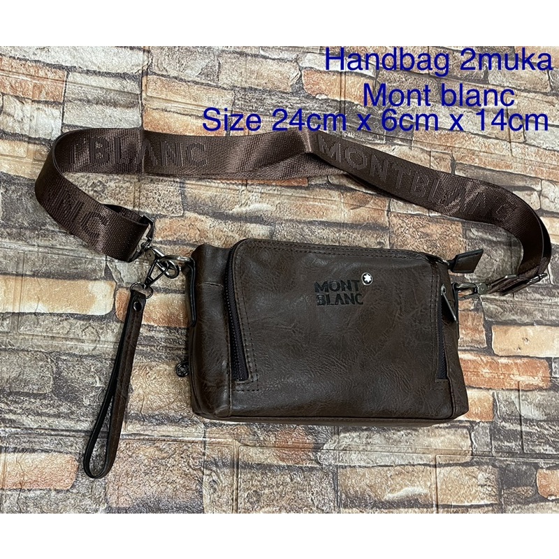 Handbag Multifungsi 2 muka MB8022-1 kulit Tas selempang pria/wanita 8022-1