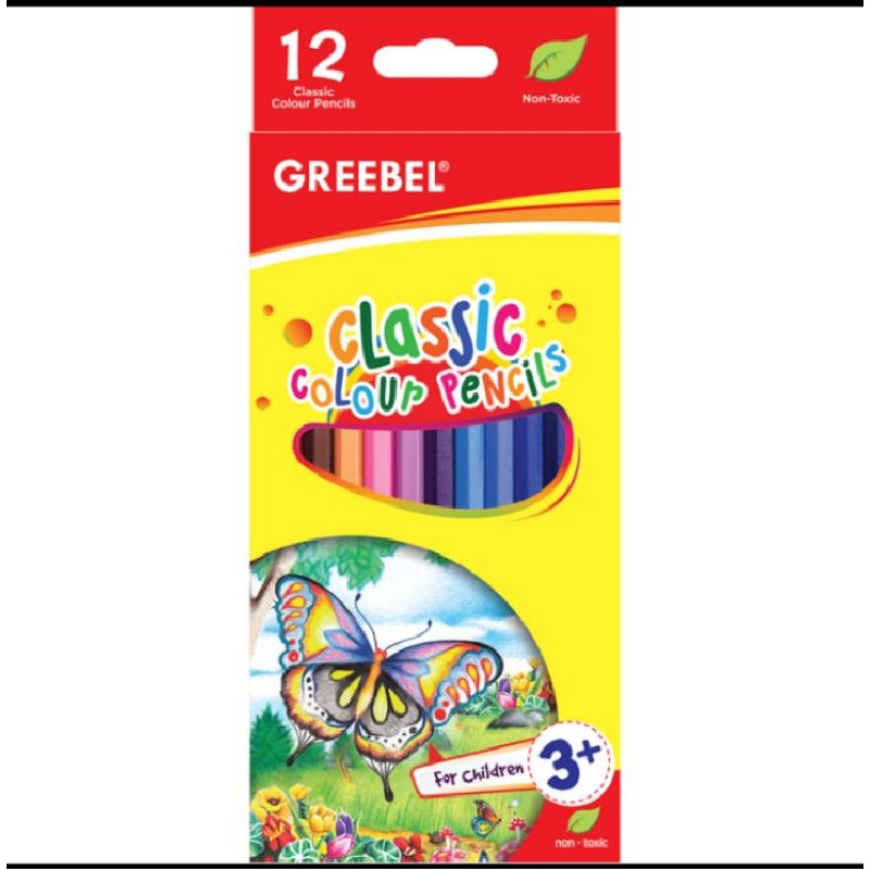 

GREEBEL PENSIL WARNA 12 COLOR / CLASSIC COLOUR PENCILS 12 WARNA