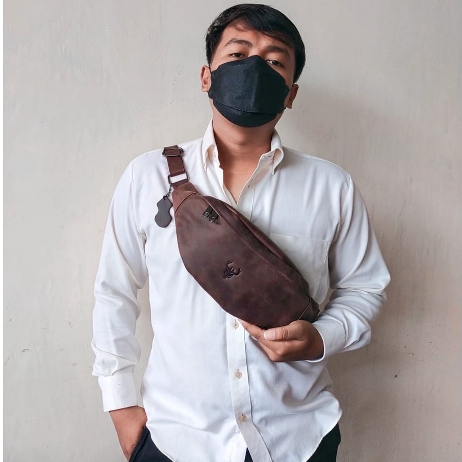 Waistbag WR.LEATHER Kulit Sapi Crazy Horse Vintagee