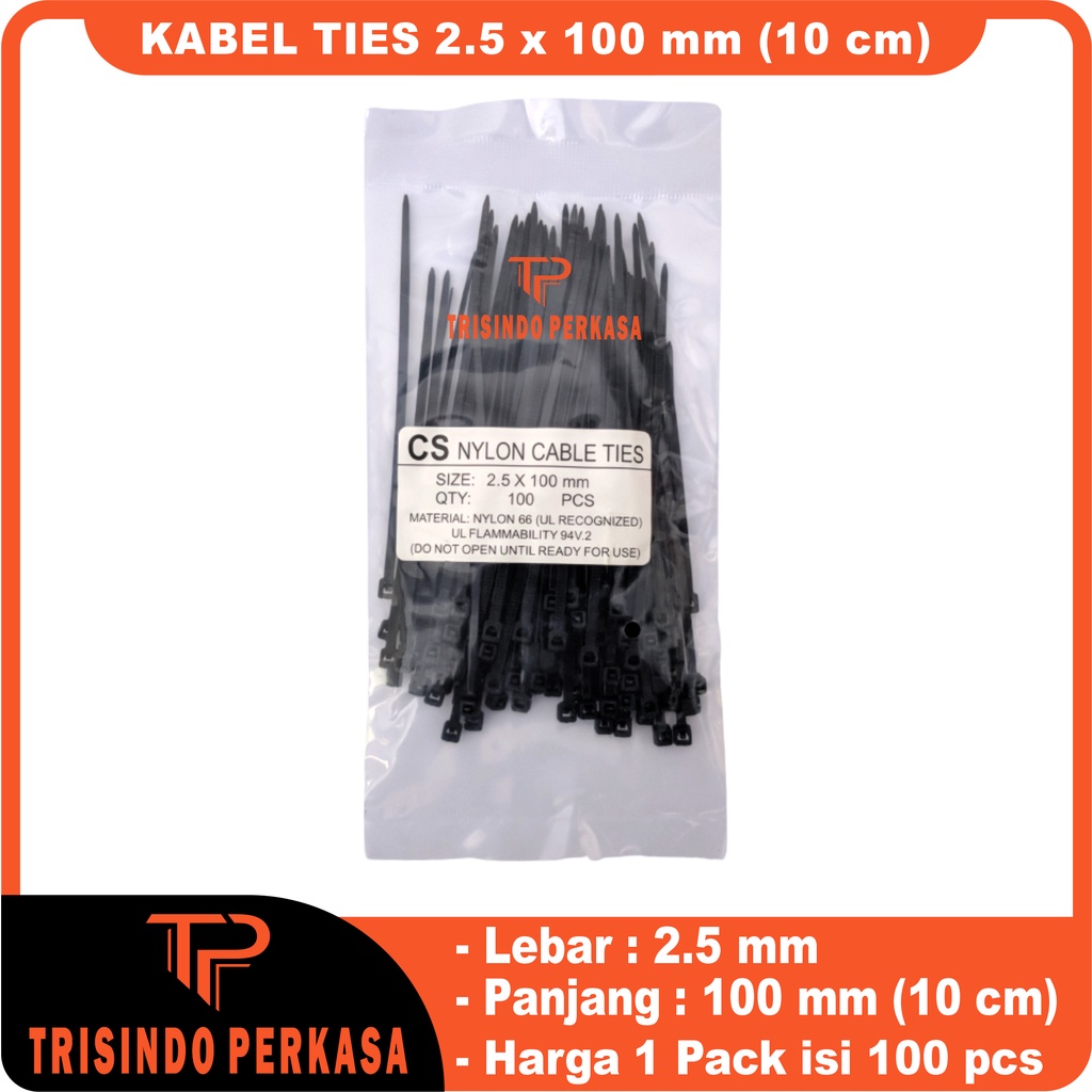 Kabel Ties Cable Tie 2.5 x 100mm (10cm)