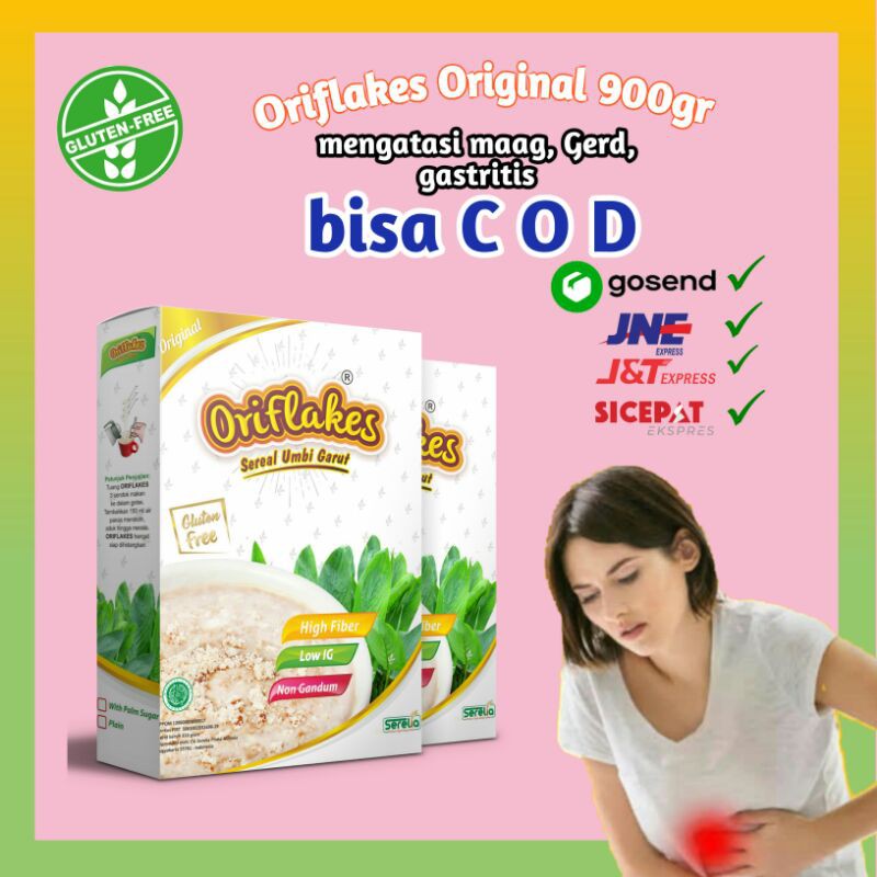 

Oriflakes Sereal Umbi Garut Original 900gr (tanpa susu ettawa)