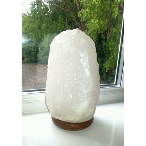 Rare White Himalayan Salt lamp Lampu Garam Himalaya PUTIH 2 - 3 KG