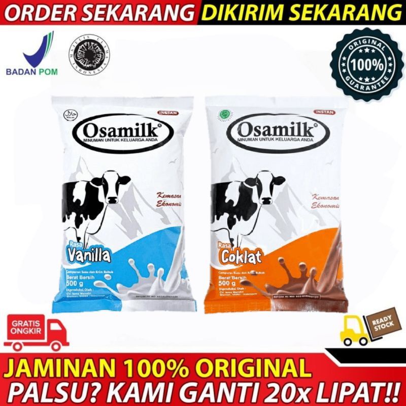 LIVE!! ((dikirim langsung)) OSAMILK 500gr SUSU GEMUK BADAN SEHAT