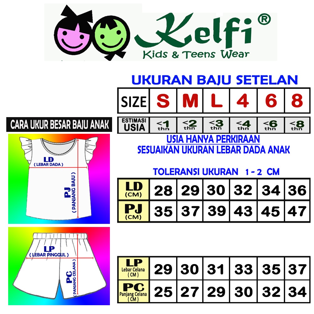 KELFI SETELAN RUFFLE / SET ANAK CEWEK &quot;TALENTS EDITION&quot;