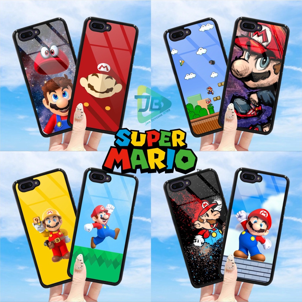 HARDCASE 2D GLOSSY SUPER MARIO OPPO VIVO XIAOMI SAMSUNG REALME IPHONE ALL TYPE JB4701