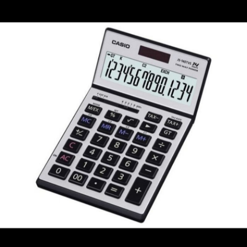 

KALKULATOR CASIO JS 140 TVS 14 DIGIT ORIGINAL CASIO GARANSI RESMI