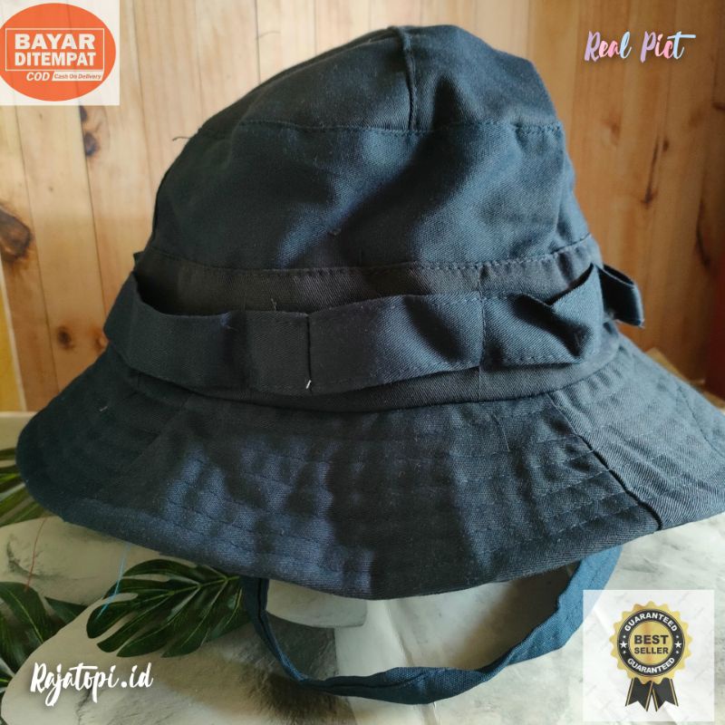 (COD) Topi Rimba - Topi Gunung - Topi Bucket/Topi Gunung Pria Wanita Outdoor-Navy