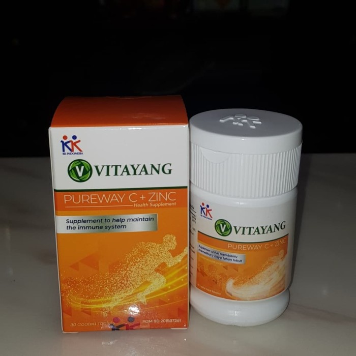 Vitayang Pureway C + Zinc KK Indonesia Suplemen Antioksidan Penangkal Virus Flu Imunitas Tubuh