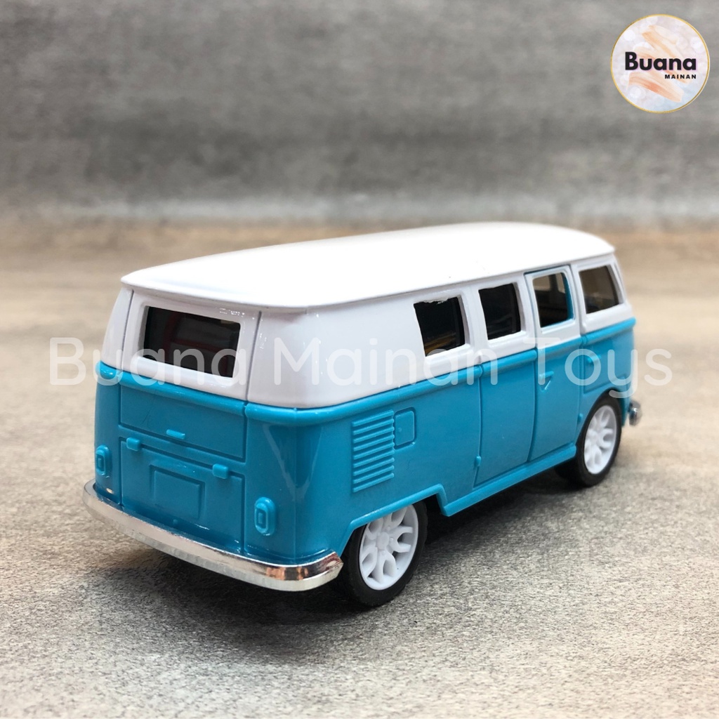 DIECAST MODEL WORLD VOLK WAGEN BUS 1:32 MAINAN ANAK MOBIL MOBILAN ANAK VW KOMBI KALSIK CLASSIC