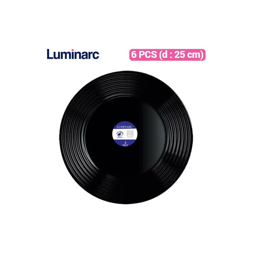 Luminarc Harena Black Dinner Plate 25 /6pcs
