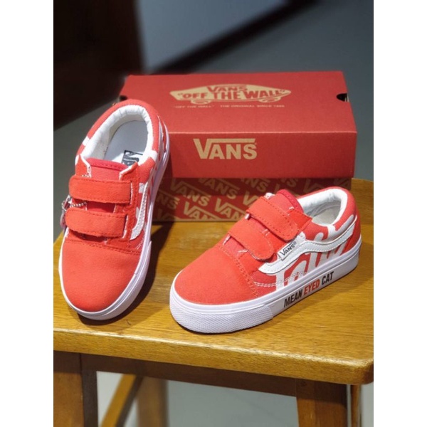 Sepatu Anak Vans Oldskool Patta Red Size 20 - 35 Premium Quality