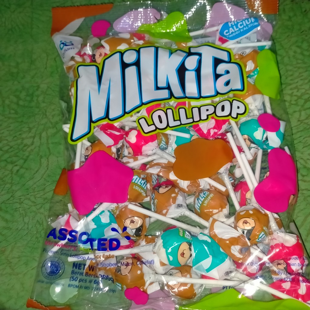 

PERMEN LOLIPOP MILKITA 300g (50x6g)