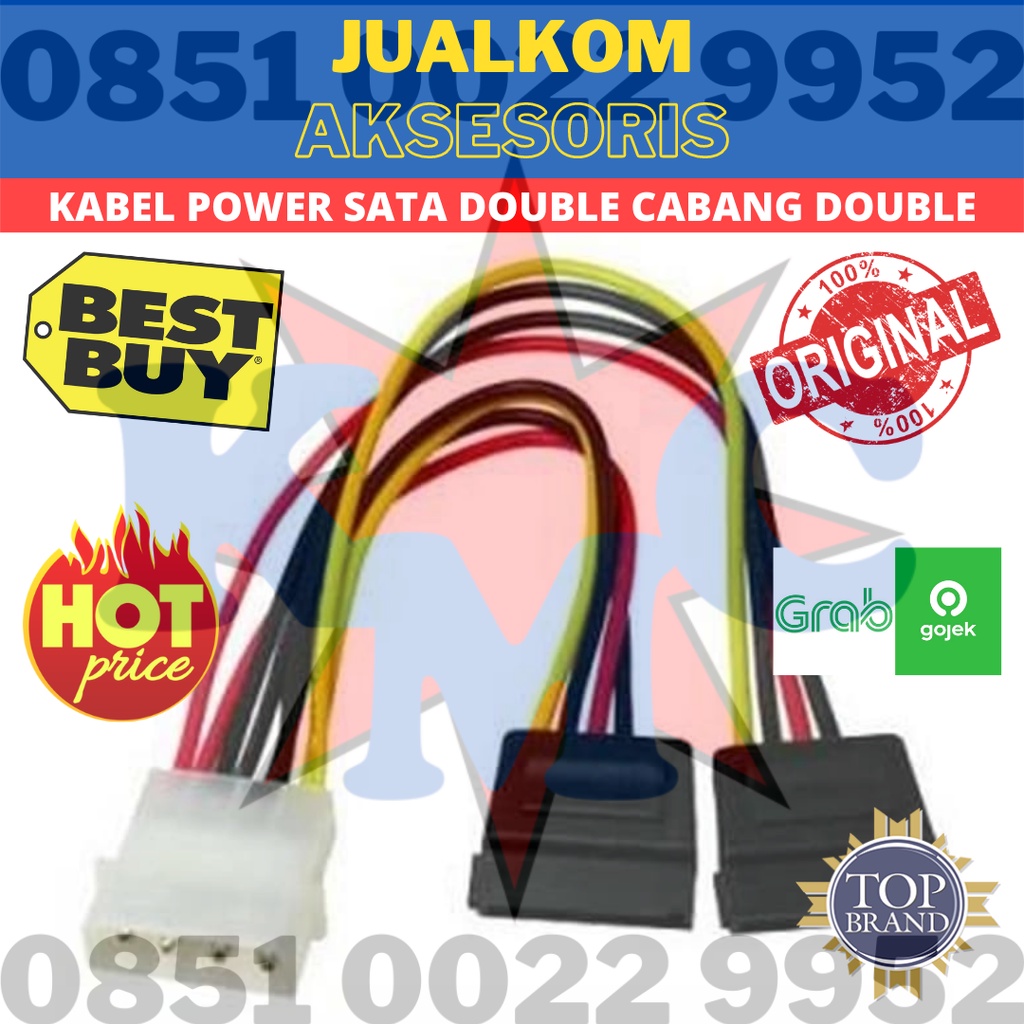 KABEL POWER SATA DOUBLE CABANG DOUBLE