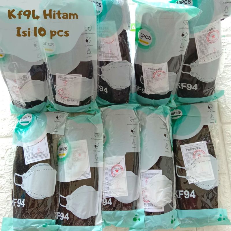 Masker KF94 / Masker KF 94 / Masker Korea KF94 / Masker korea KF 94 warna Hitam & Putih