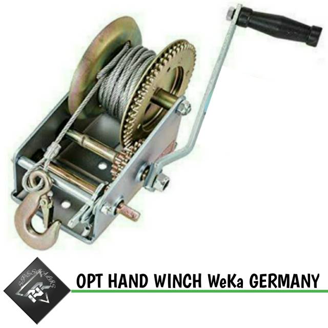 Jual Hand winch 600 lbs x 8 meter Katrol manual WeKa (OPT) Handwinch