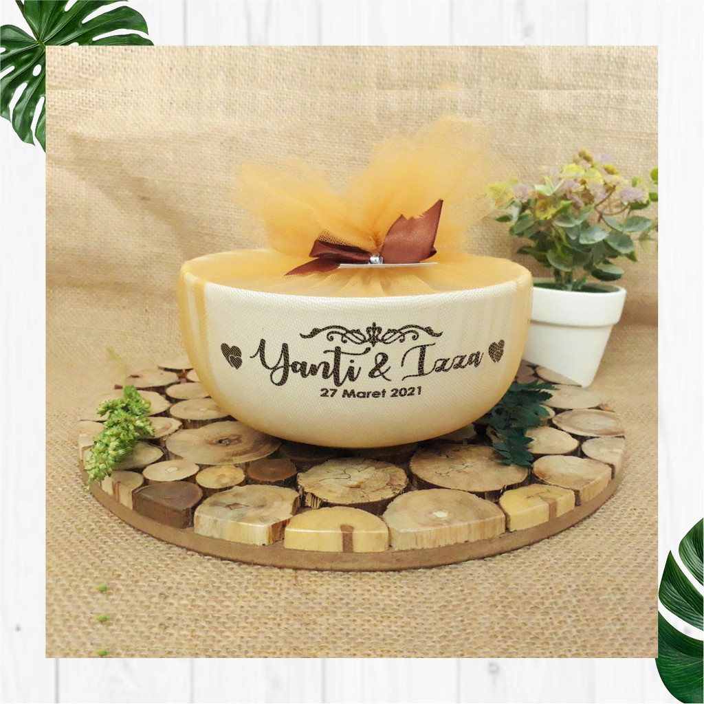 Mangkok Sablon Souvenir Mangkok Sablon Sablon  Nama