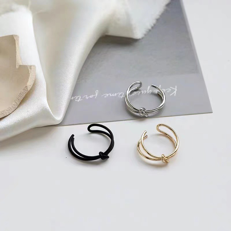 Cincin Desain Simpul Gaya Minimalis Untuk Wanita