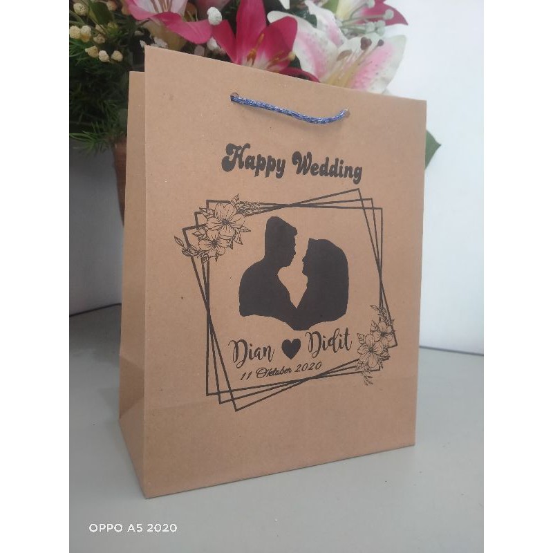 Paperbag Custom Design Suka2 - Paper bag Pernikahan. Souvenir. Wedding.dll