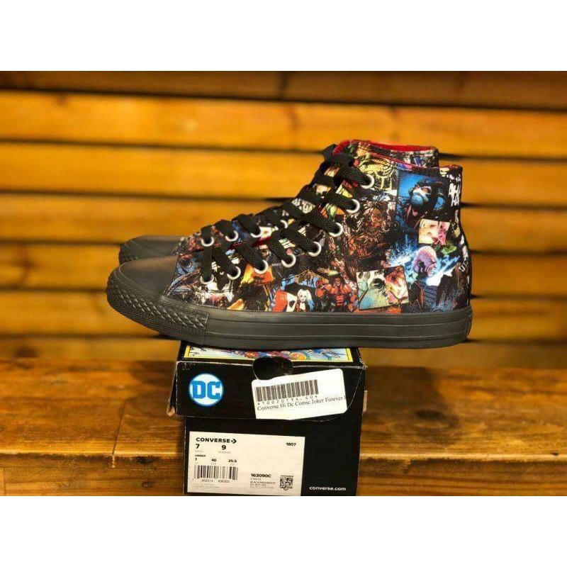 Converse Original CT HI DC comic joker foreever evil Black