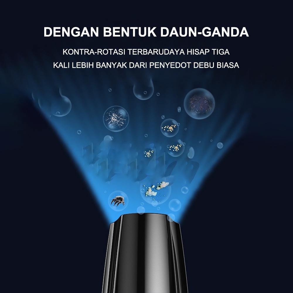 Vacuum Cleaner Wireless, Penyedot Debu 120W Wet And Dry  dan Rechargeable 5in1