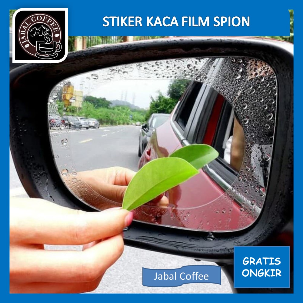 Stiker Spion Mobil Anti Embun / Stiker Kaca Film Spion Mobil Anti Air / Pelindung Spion Kaca Mobil